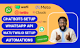 set up whatsapp API integrate whatsapp business API develop chatbots using wati