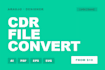 convert coreldraw cdr files to ai, PDF, eps or svg