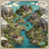 create a marvelous vintage fantasy vector map, illustration for you