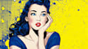 draw a retro pop art roy lichtenstein style