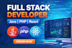 build a professional web application using java, PHP or react