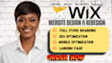 fix and optimize your wix website for SEO, speed, mobile and design issue