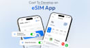 build a custom esim app, voip softphone, linphone sms application