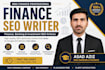 write SEO articles for finance, banking and investment blogs