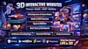 create a modern 3d website with threejs, webgl, gsap animation