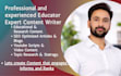 write educational and research content, SEO blog posts, youtube scripts