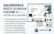 add custom CSS and javascript to customize your squarespace website