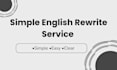 rewrite your content in simple english