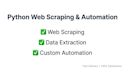 build custom web automation and web scraping scripts