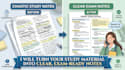 turn your study material into clear exam ready notes