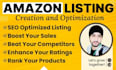 write an amazon SEO listing and product description