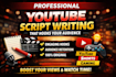 write engaging scripts for videos and reels