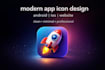 design modern and attractive app icons