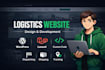 build a logistics website with shipment tracking for courier businesses
