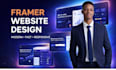 design a modern framer website design with cms animation and responsive layout