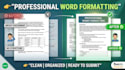professional ms word and google docs formatting and design