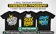 create simple text based t shirt design