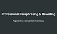 paraphrase and rewrite your essay to reduce plagiarism