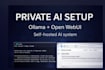 setup private ai server with ollama and open webui