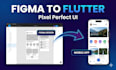 convert figma xd psd to flutter app UI with pixel perfect design