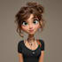 draw a cute cartoon character art