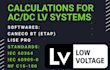 ac and dc lv calculations with caneco bt and lise pro
