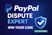 handle paypal dispute and chargeback professionally
