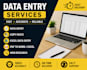 data entry, copy paste, typing and excel work