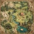 make a fantasy map illustration and world map