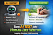 humanize ai content into natural human writing