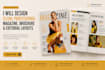 design clean, professional magazine, editorial layouts