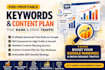 create seo growth strategy keywords content plan profitable website on google