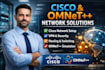 do omnet, gns3, cisco labs and wireshark projects