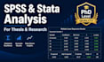 run spss or stata analysis for your research, thesis, or dissertation