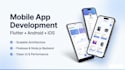 develop android and ios apps using flutter with full backend