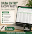 do accurate data entry and copy paste tasks
