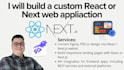 build a custom saas or web app with react and nextjs