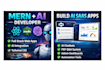 develop modern mern stack web app with ai features and responsive UI