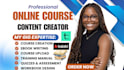 create your complete online course, curriculum, lessons, workbook and ebook