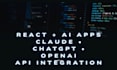 build a react web app with ai chatbot integration