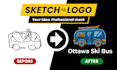 turn your hand drawn sketch into a professional logo