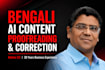proofread bengali content and correct ai generated bengali errors