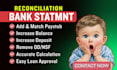 reconcile bank statement PDF to editable format