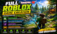 build full roblox game creation, roblox game, animation, roblox map