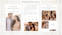 create a modern wedding invitation website with rsvp and countdown