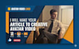 make a paragraph into avatar video and translate a video