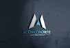 design concrete, real estate, welding, construction logo