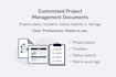 create customized project plans, trackers, and status reports