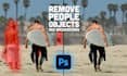 remove objects, people, edit photo background in photoshop