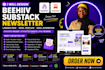 design beehiv substack newsletter landing page email template email automation
